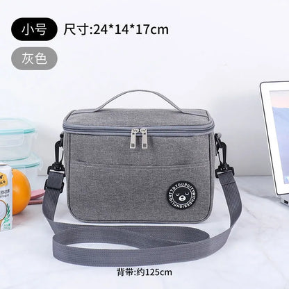 Insulated Portable Waterproof Lunch Bag With Shoulder Strap - Smarsty