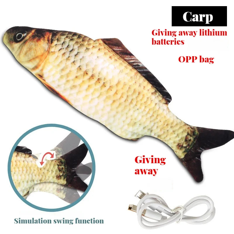 Electric Cat Toy Dancing Fish Interactive Plaything - Smarsty