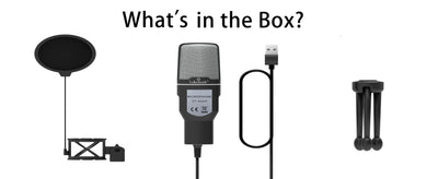 USB Condenser Microphone with RGB Lighting for Streaming - Smarsty