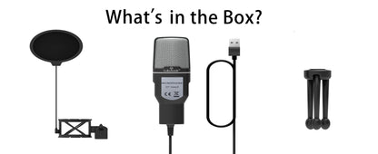 USB Condenser Microphone with RGB Lighting for Streaming - Smarsty