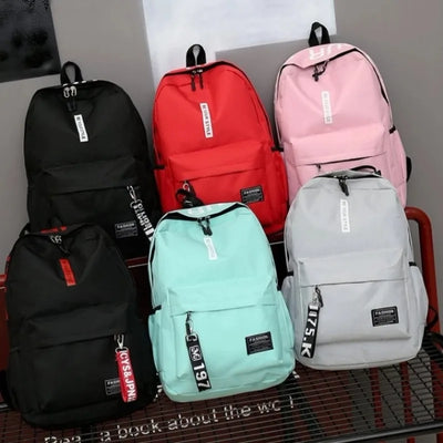 Fashion trend backpack backpack for men and women junior high school high school student bag large capacity korean version of th - Smarsty