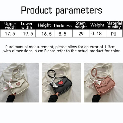 Women Slant Crossbody Saddle Bag Retro Love Pattern - Smarsty