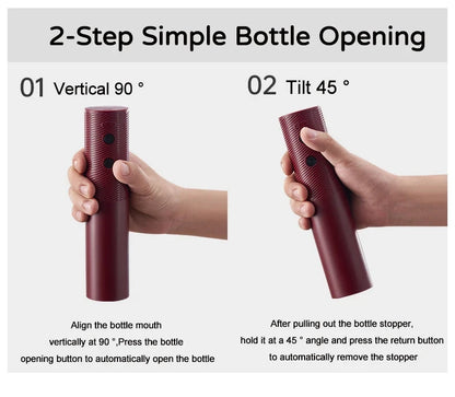 Electric Wine Bottle Opener Automatic Red Wine Corkscrew Rechargeable Wine Opener One-click Button Wine Tools Kitchen Products - Smarsty