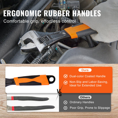 SucceBuy 8-Piece Pliers Set High Carbon Steel 12"/10"/8" Groove Joint Pliers 8" Linesman's Pliers 8" Long Nose Pliers