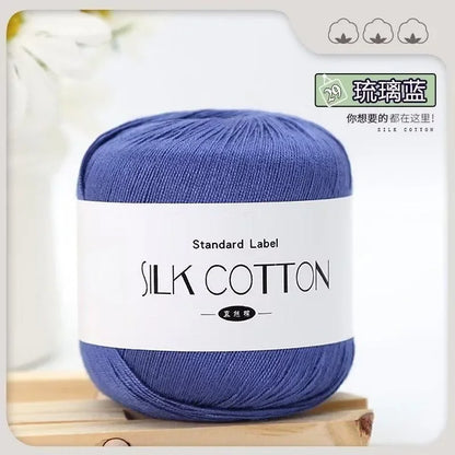 Silk Cotton Crochet Yarn for Soft Baby Knitting - Smarsty