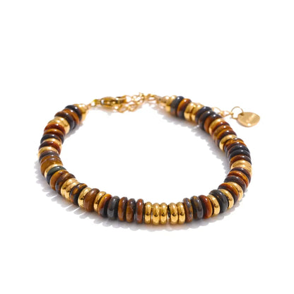 Colorful Natural Stone Beads Waterproof Bracelet for Women - Smarsty
