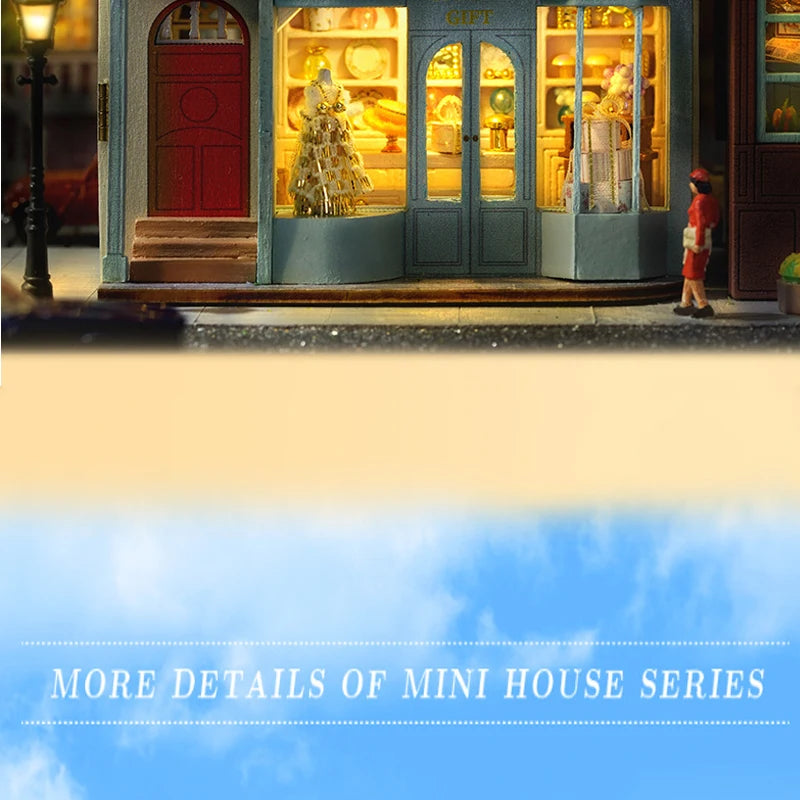 Diy Mini Wooden Dollhouse With Furniture Light Doll House Casa Assembly Model Pink Princess Villa Architecture Kit Toys Birthday by Smarsty