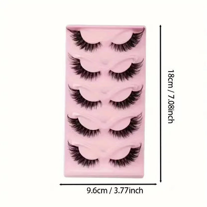 High Quality Cat False Eyelashes with Transparent Stems - Smarsty