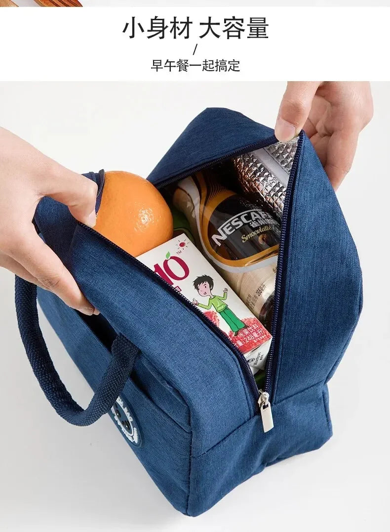 Insulated Bento Lunch Bag With Aluminum Foil Ice Pack - Smarsty