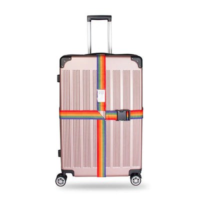 Luggage Buckle Strap Cross Belt Packing Adjustable Travel Accessories Suitcase Buckle Strap Rainbow Baggage Packing Belts - Smarsty