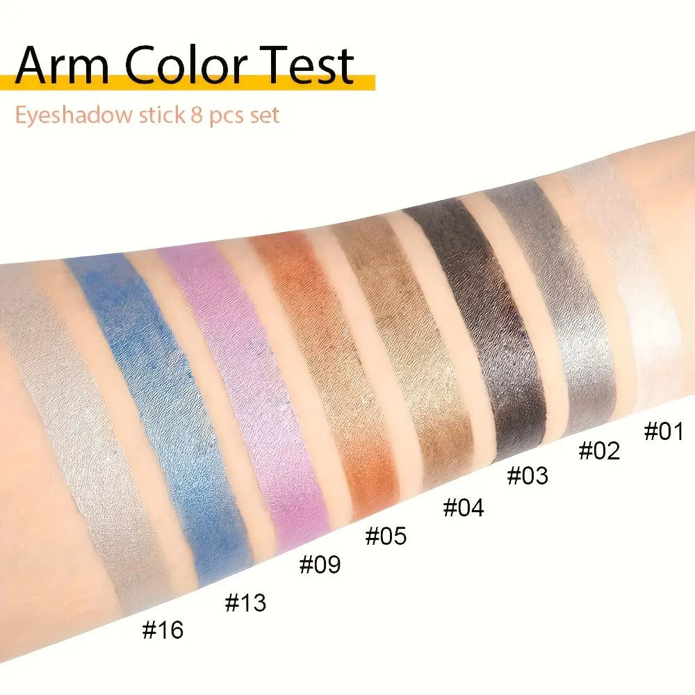 16 Colors Waterproof Pearlescent Eyeliner for Long-Lasting Makeup - Smarsty