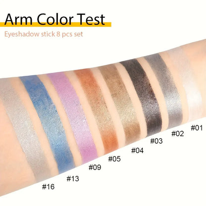 16 Colors Waterproof Pearlescent Eyeliner for Long-Lasting Makeup - Smarsty