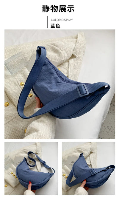 Casual Nylon Crossbody Bag for Women Large Capacity - Smarsty