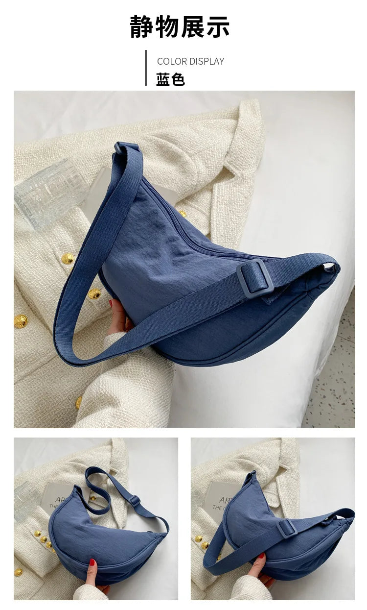Casual Nylon Crossbody Bag for Women Large Capacity - Smarsty