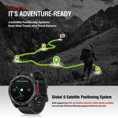 Zeblaze Stratos 4 GPS Smart Watch with AMOLED Display - Smarsty