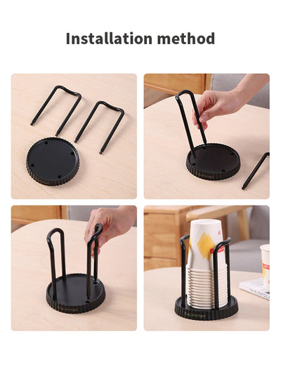 Household Disposable Paper Cup Holder, Desktop Paper Cup Storage Rack, Suitable For Living Room, Dining Room And Other Cup Taker by Smarsty