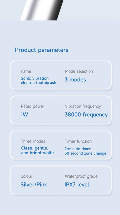 Intelligent Electric Toothbrush with Adjustable Settings for Couples - Smarsty