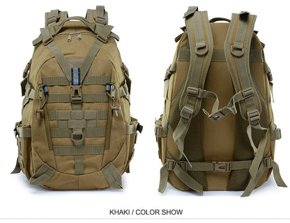 40L Tactical Backpack for Men Camping Hiking Backpacks Reflective Outdoor Travel Bags Survival Molle Climbing Rucksack Bag - Smarsty