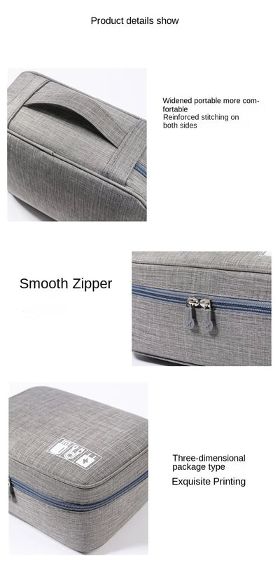 Travel Electronics Storage Bag With High Capacity Cables - Smarsty