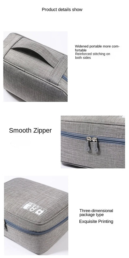 Travel Electronics Storage Bag With High Capacity Cables - Smarsty