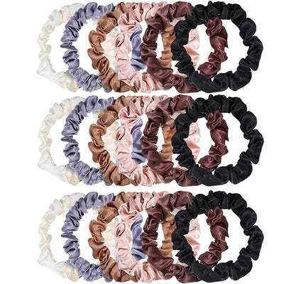 Minimalist Silk Hair Scrunchies Soft Elastic For Women - Smarsty