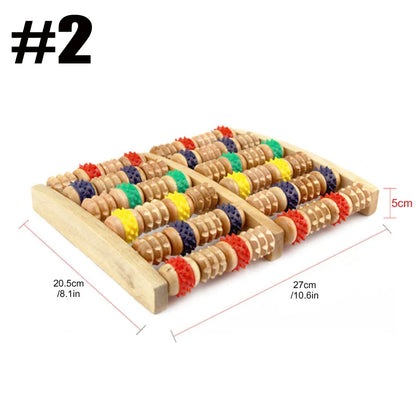 Wooden Foot Roller for Plantar Fasciitis Relief - Smarsty