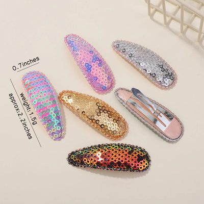 10 Pcs Cotton Alloy Hair Clips for Kids - Smarsty