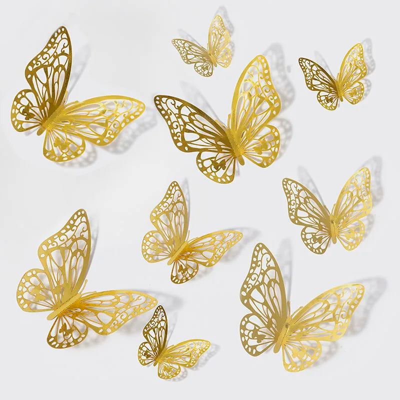 3D Hollow Butterfly Wall Stickers for Kids Room Decor - Smarsty