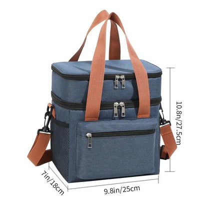 Insulated Cooler Lunch Bag Tote For Women Men Travel - Smarsty