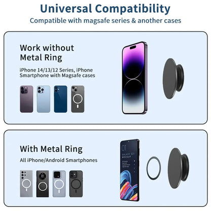 Magnetic Folding Phone Grip Holder With Pocket Stand - Smarsty