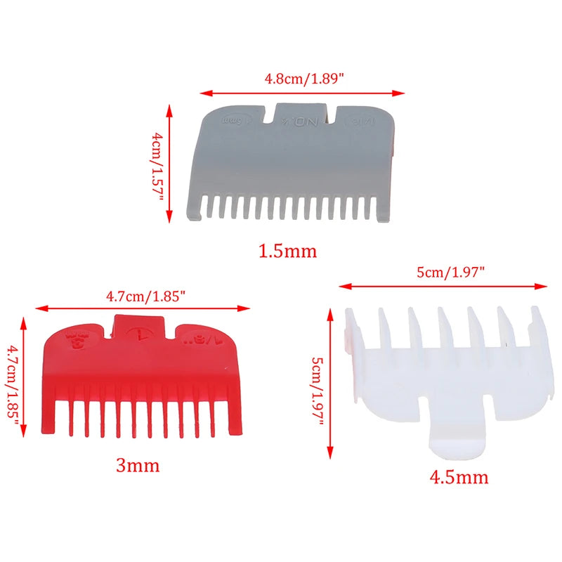 3 Pcs Hair Clipper Guard Combs for Precision Trimming - Smarsty