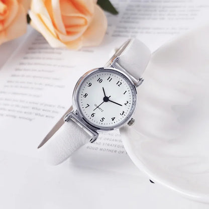 Women Casual Leather Analog Watch with Arabic Numbers - Smarsty