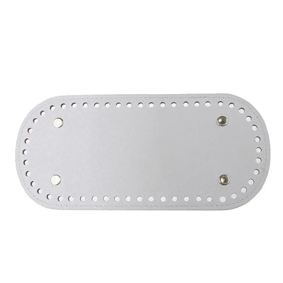 22x10cm Long Bottom for Knitted Bag PU leather Bag Base Handmade Bottom With Holes Diy Crochet Bag Bottom accessories - Smarsty