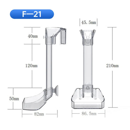 Transparent Acrylic Aquarium Fish Feeder Tube Design - Smarsty