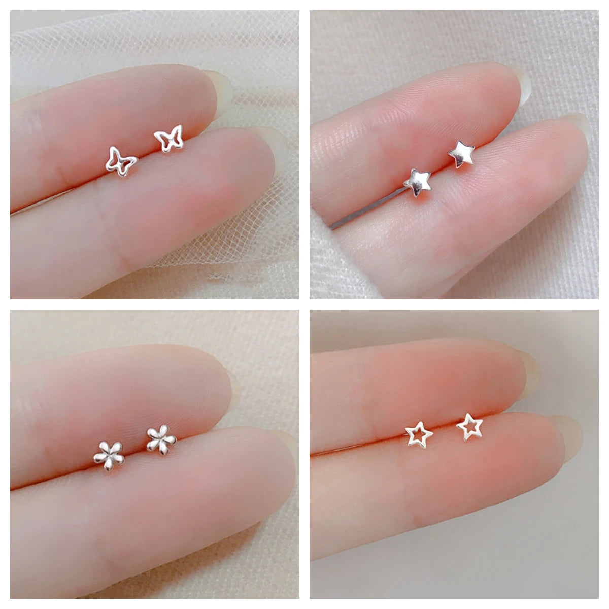 Hypoallergenic Heart Stud Earrings Minimalist Daily Wear - Smarsty