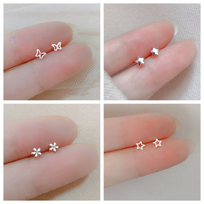 Hypoallergenic Heart Stud Earrings Minimalist Daily Wear - Smarsty