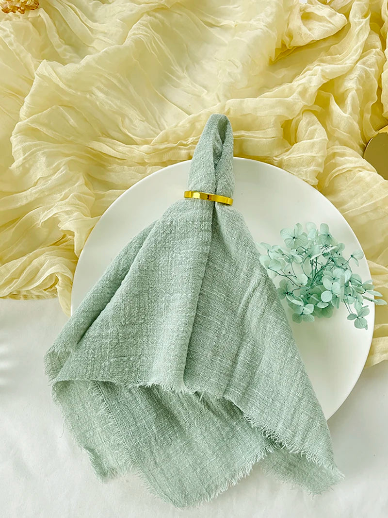 Reusable Cotton Wedding Napkins for Rustic Table Decor - Smarsty