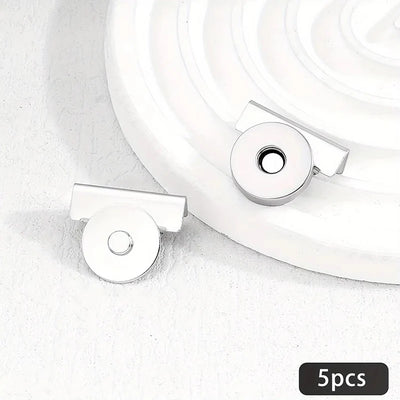 5Pairs Metal Seamless Magnetic Buckle for Bags - Magnetic Snap Buttons for DIY Buckle Closure Magnetic Snaps for Handbags - Smarsty