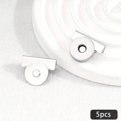 5Pairs Metal Seamless Magnetic Buckle for Bags - Magnetic Snap Buttons for DIY Buckle Closure Magnetic Snaps for Handbags