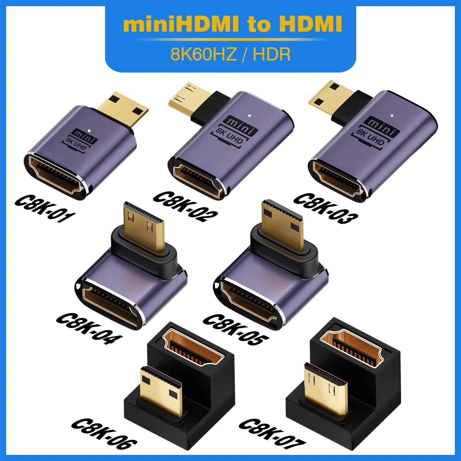 UGOURD HDMI 2.1 Cable Adapter for 8K 60Hz Support - Smarsty