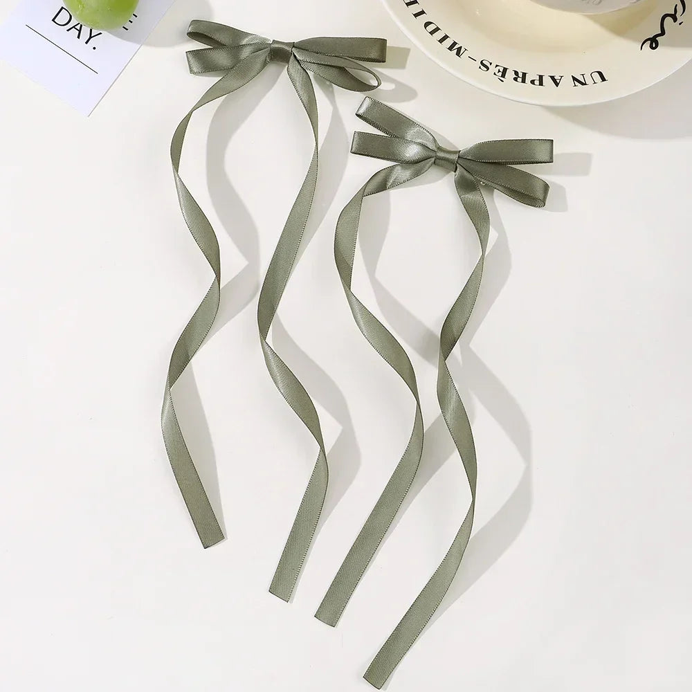 Fabric Hair Bow Clips Set for Women and Girls - Smarsty