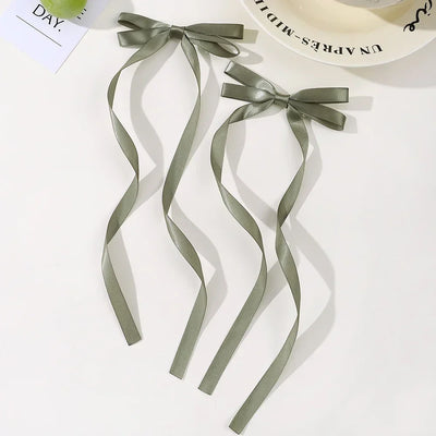 Fabric Hair Bow Clips Set for Women and Girls - Smarsty