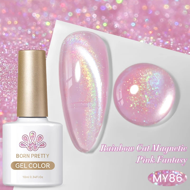 Born Pretty Rainbow Purple Magnetic Gel Nail Polish 10ml - Smarsty
