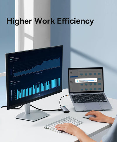 USB C Hub 4K60Hz HDMI PD 100W Multiport Card Reader - Smarsty
