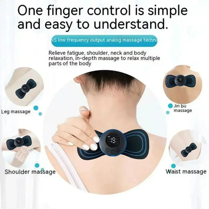 Rechargeable Neck Massager with Customizable Modes for Pain Relief - Smarsty