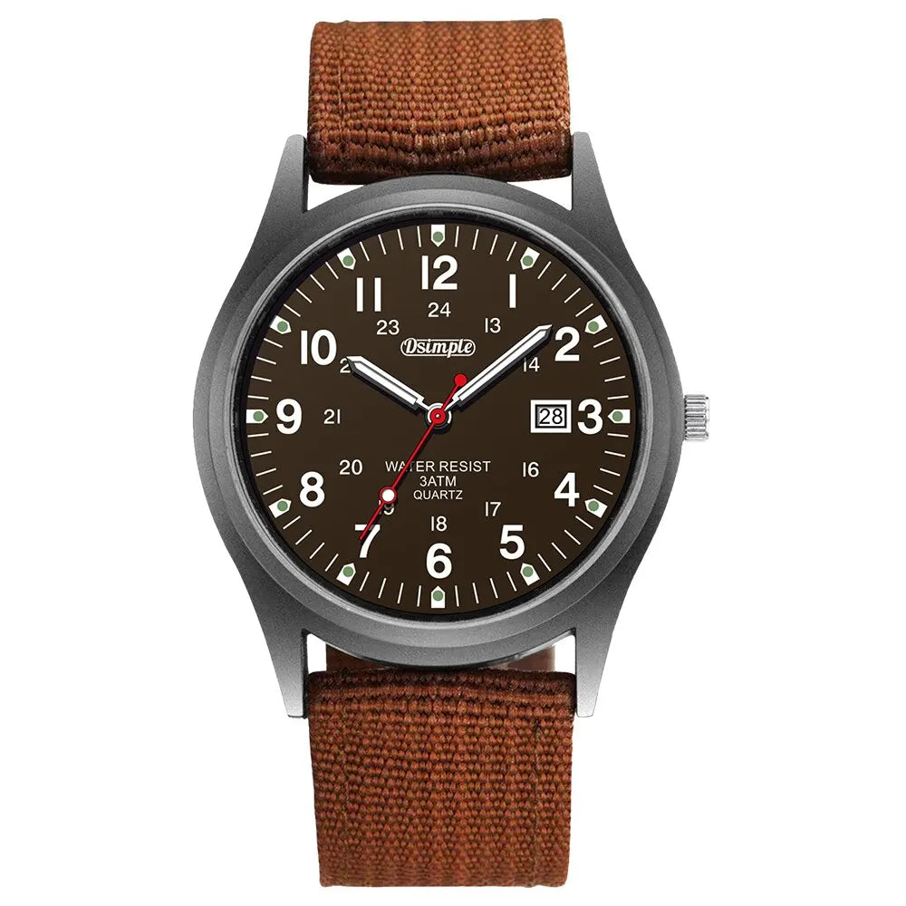 Luxury Mens Luminous Quartz Watch with Calendar - Smarsty