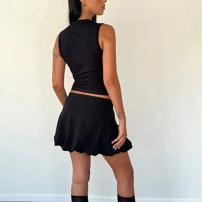Y2K Women'S Bow Tie-Up Tank Tops Wide Shoulder Straps Bandage Camisole Sexy Low Cut Crop Tops Female Vest Tops - Smarsty
