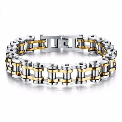 Stainless Steel Biker Chain Bracelet for Men Durable Fashion Jewelry - Smarsty