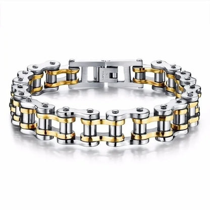 Stainless Steel Biker Chain Bracelet for Men Durable Fashion Jewelry - Smarsty