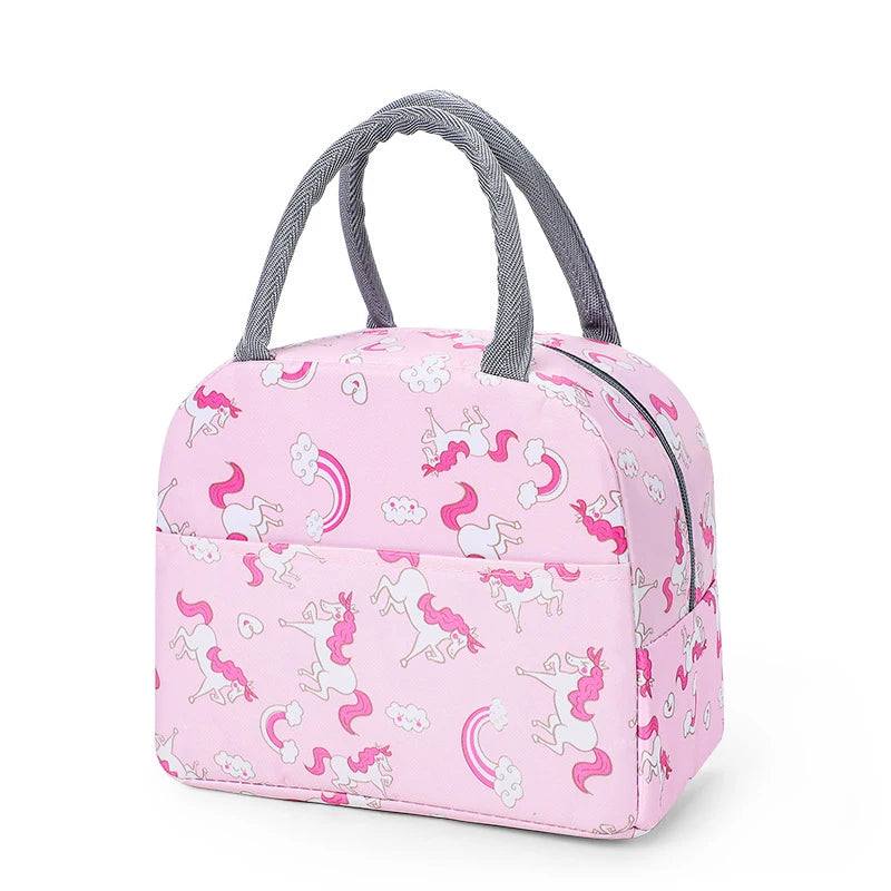 Cartoon Insulated Lunch Bag With Thermal Tote For Picnics - Smarsty